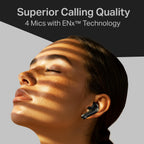 boAt Airdopes 219, 4Mics ENx, 40H Battery, Best in Segment for Calling, App Support, Bluetooth Earbuds, TWS Ear Buds Wireless Earphones with mic (Carbon Black)