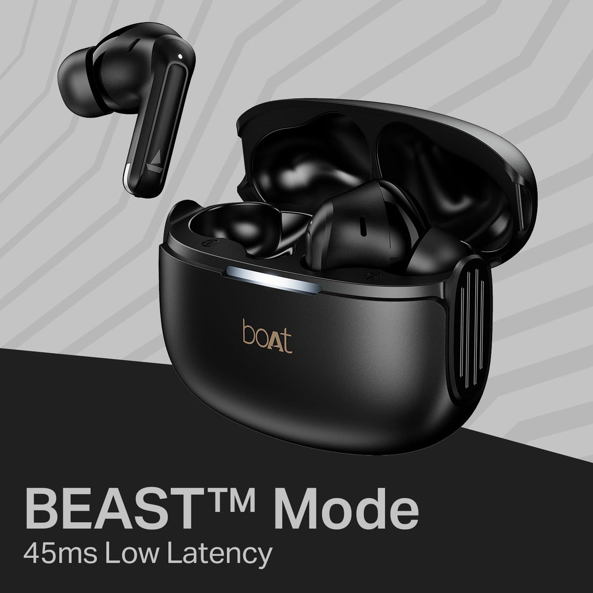 boAt Airdopes 219, 4Mics ENx, 40H Battery, Best in Segment for Calling, App Support, Bluetooth Earbuds, TWS Ear Buds Wireless Earphones with mic (Carbon Black)
