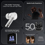 boAt Airdopes 300, Cinematic Spatial Audio, 50HRS Battery, 4Mic AI ENx, Fast Charge, App Support, Low Latency, IPX4, v5.3 Bluetooth Earbuds, TWS Ear Buds Wireless Earphones with mic (Purple Haze)