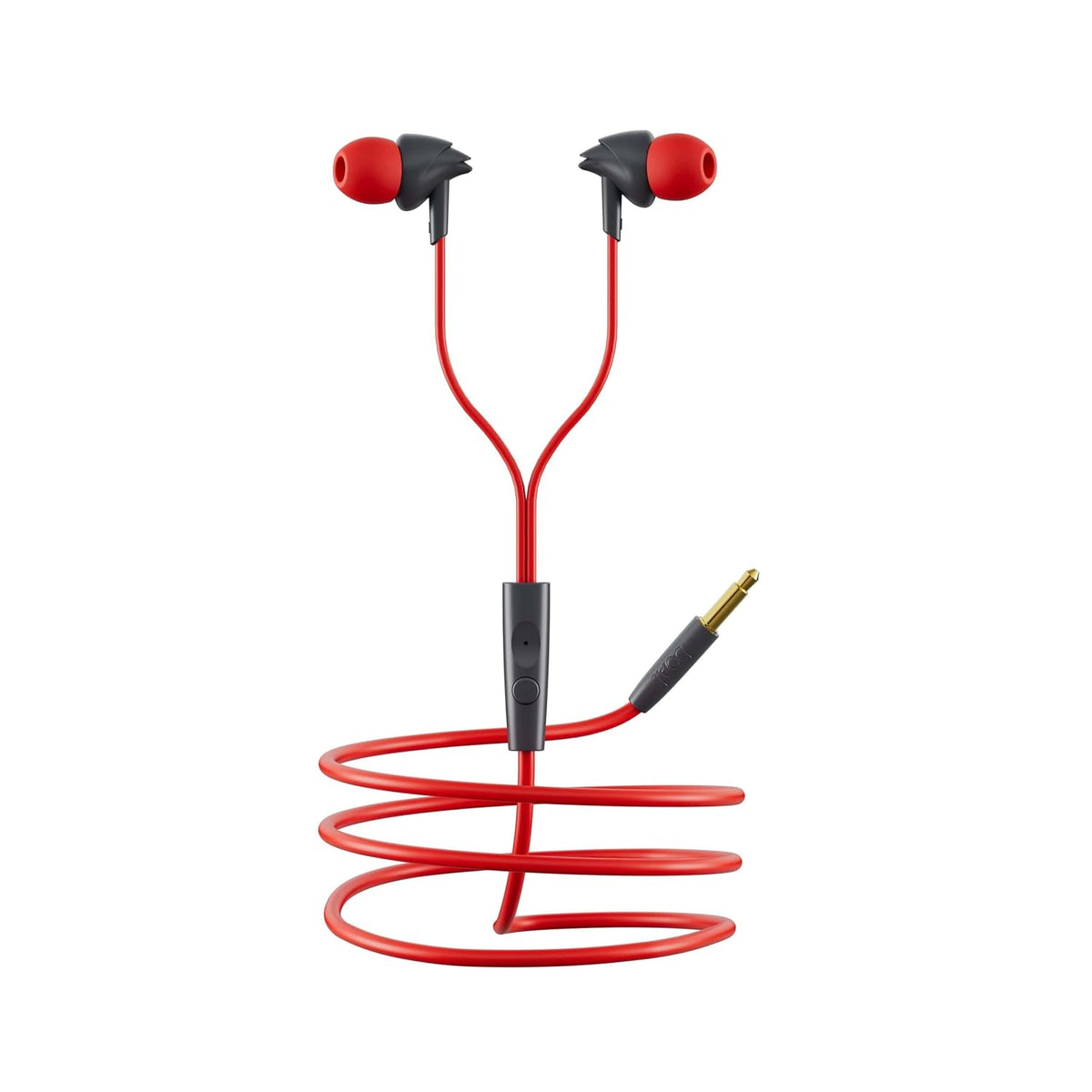 boAt Bassheads 100 in Ear Wired Earphones with Mic(Furious Red)