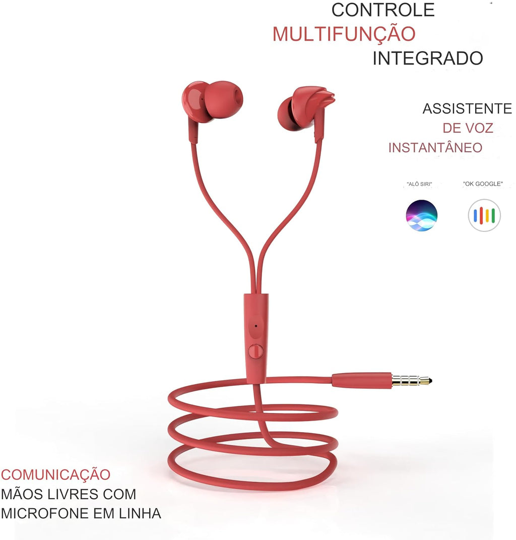 boAt Bassheads 100 in Ear Wired Earphones with Mic(Furious Red)