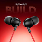 boAt Bassheads 211 Wired Earphones with 10mm Drivers, Signature Sound, in-Line Microphone, 3.5mm Jack, Voice Assistant & 120cm Cables (Raging Black)
