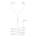 boAt Bassheads 213L, 10mm Drivers, Signature Sound, in-Line Microphone, Integrated Controls, 3.5mm L-Shaped Connector & 120cm Braided Cable Wired Earphones with Mic (Active White)