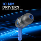 boAt Bassheads 225 Wired in Ear Earphone with Mic (Blue)