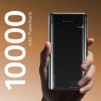 boAt EnergyShroom PB300 Neo 10000mAh Power Bank with 22.5W Fast Charging, 3X Output Ports, Supports Android, iPhone, Tablets, Earbuds (Phantom Black)