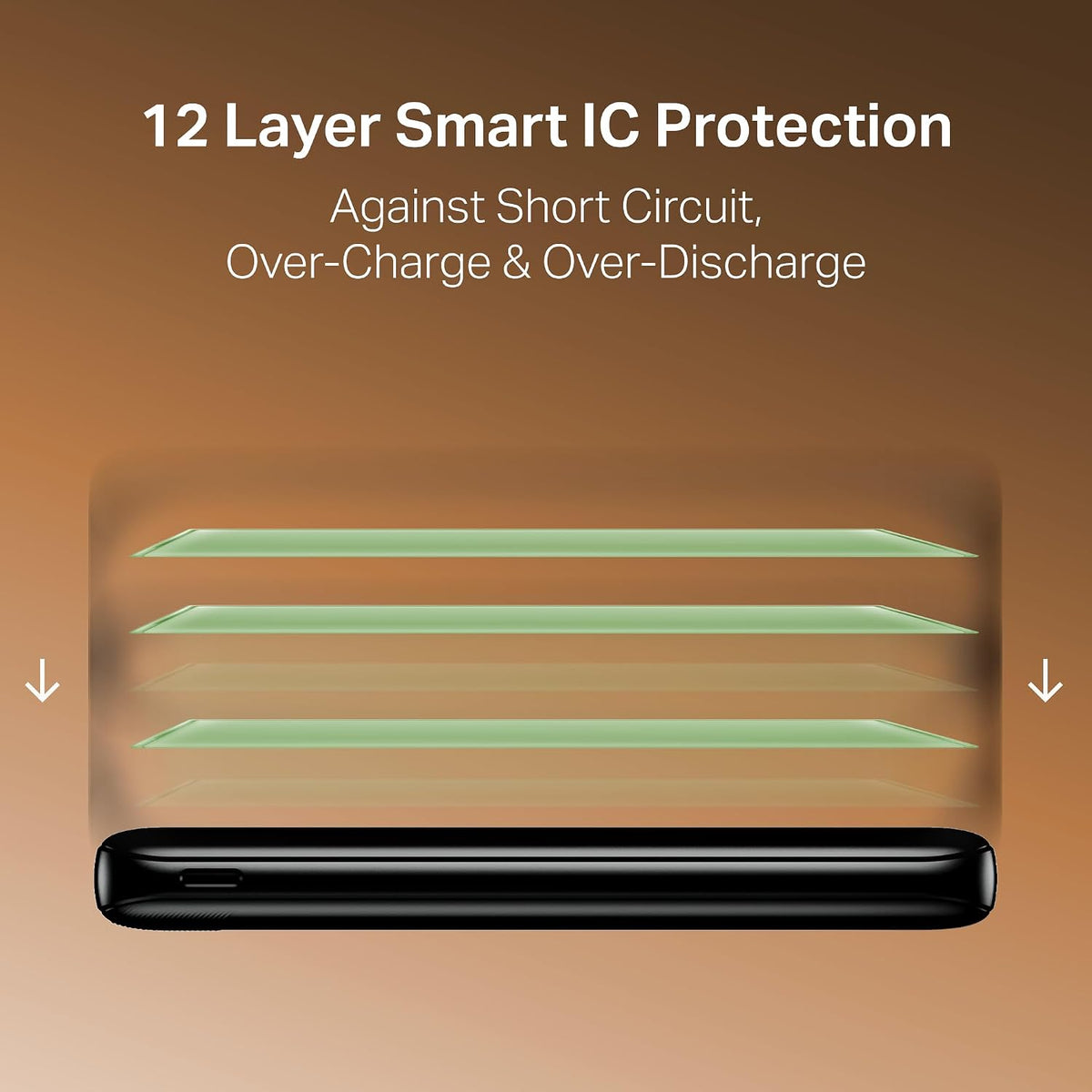 boAt EnergyShroom PB300 Neo 10000mAh Power Bank with 22.5W Fast Charging, 3X Output Ports, Supports Android, iPhone, Tablets, Earbuds (Phantom Black)