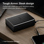 boAt Energyshroom PB400 Pro 20000 mAh 22.5W Pocket Size, Compact Power Bank, Fast Charging (2X Output Ports, Supports Android, iPhone, Tablets, Earbuds, etc.) (Carbon Black)