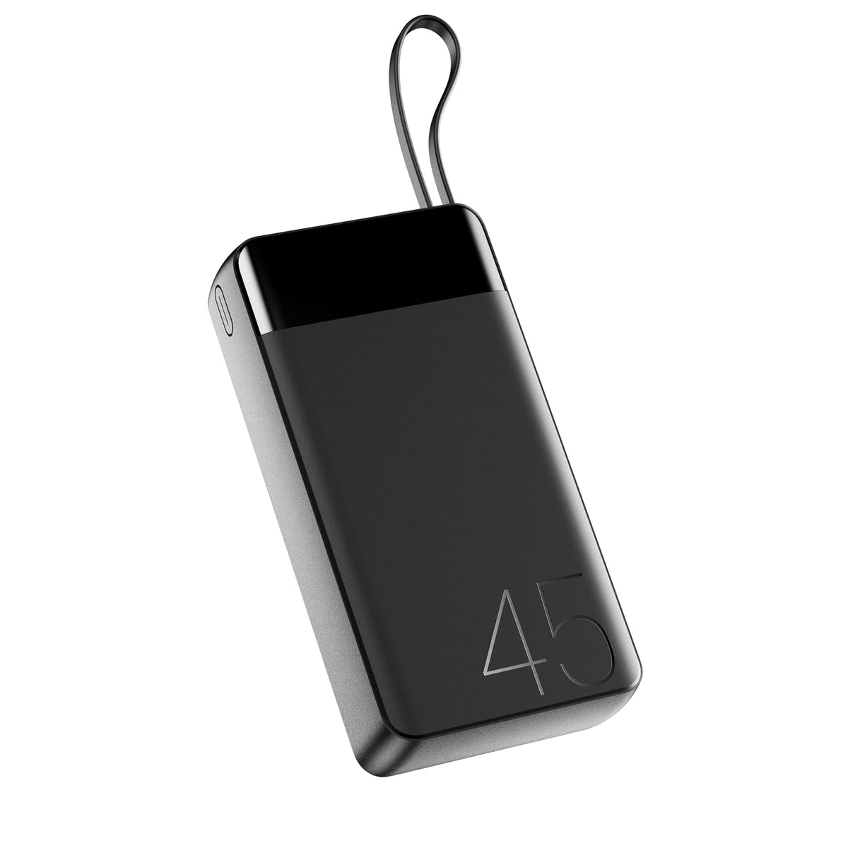 boAt New Launch Apex PB445; in-Built Type-C Cable; 20000 mAh 2-Way PD 45W Fast Charging Powerbank with Triple Output; Premium Finish; for Android, iPhone 17/16/Pro, Samsung, iPad (Phantom Black)