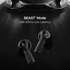 boAt Nirvana Ion, 120HRS Battery, Crystal Bionic Sound w/Dual EQ Modes, 4Mics ENx, App Support, Low Latency, IPX4, v.5.2 Bluetooth Earbuds, TWS Ear Buds Wireless Earphones with mic (Charcoal Black)