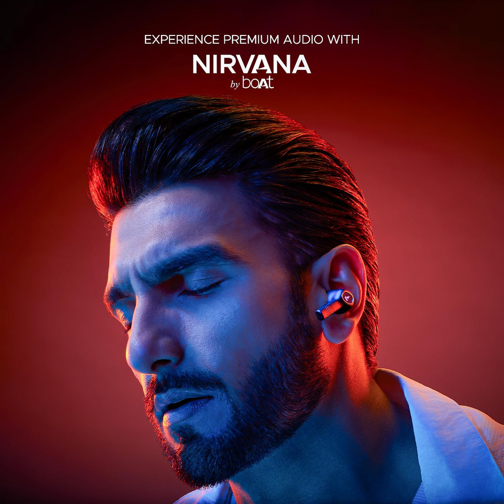 boAt Nirvana Ion, 120HRS Battery, Crystal Bionic Sound w/Dual EQ Modes, 4Mics ENx, App Support, Low Latency, IPX4, v.5.2 Bluetooth Earbuds, TWS Ear Buds Wireless Earphones with mic (Charcoal Black)