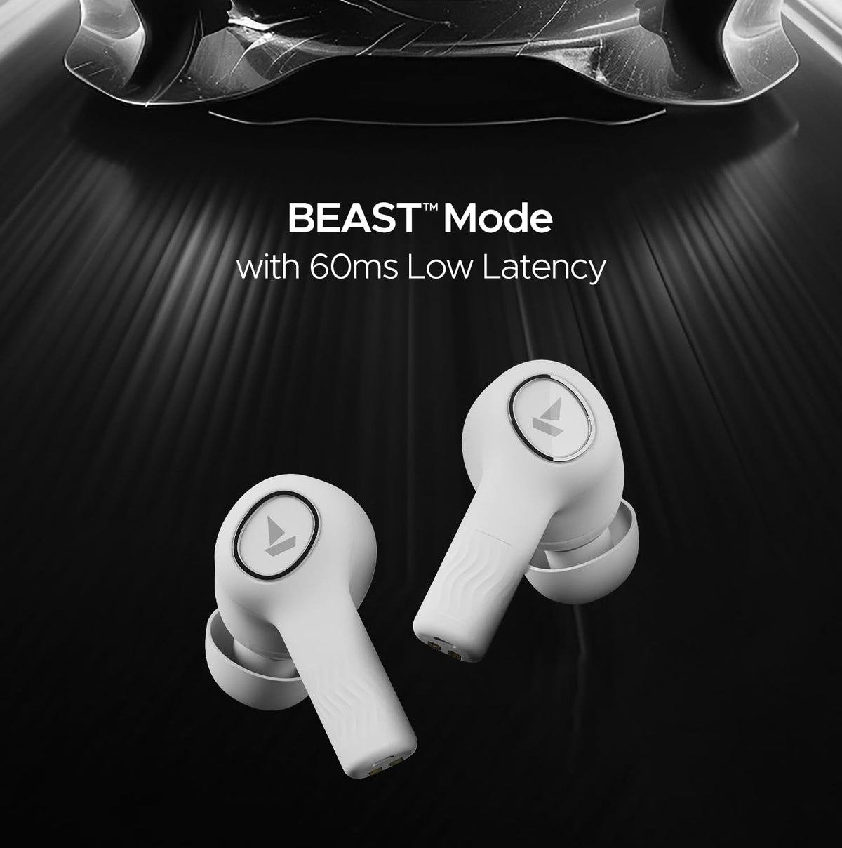 boAt Nirvana Ion, 120HRS Battery, Crystal Bionic Sound w/Dual EQ Modes, 4Mics ENx, App Support, Low Latency, IPX4, v.5.2 Bluetooth Earbuds, TWS Ear Buds Wireless Earphones with mic (Ivory White)