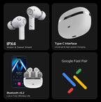 boAt Nirvana Ion, 120HRS Battery, Crystal Bionic Sound w/Dual EQ Modes, 4Mics ENx, App Support, Low Latency, IPX4, v.5.2 Bluetooth Earbuds, TWS Ear Buds Wireless Earphones with mic (Ivory White)