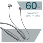 boAt Rockerz 113, 40H Battery, Dual Pair, Fast Charge, ENx Tech, App Support, Magnetic Buds, Bluetooth Neckband, Wireless with Mic in Ear Earphones (Ash Grey)
