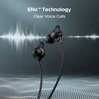boAt Rockerz 200, 40H Battery, Signature Sound, ENx Tech, Dual Pairing, 60 ms Low Latency, IPX5, ASAP Charge, Magnetic Buds, Bluetooth Neckband, Wireless with Mic Earphones (Active Black)