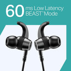 boAt Rockerz 202, ENx Tech, 20H Battery, in Ear, Dual Pair, Fast Charge, Magnetic Buds, Stream Ad Free Music via App Support, Bluetooth Neckband, Wireless with Mic Earphones (Active Black)