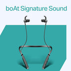 boAt Rockerz 202, ENx Tech, 20H Battery, in Ear, Dual Pair, Fast Charge, Magnetic Buds, Stream Ad Free Music via App Support, Bluetooth Neckband, Wireless with Mic Earphones (Active Black)