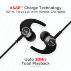 boAt Rockerz 235 Pro Wireless Bluetooth Neckband Earphone, Upto 20 hrs of Playtime, Beast Mode, Low Latency, IPX5 Water & Sweat Resistance, ENx Technology, Bluetooth v5.2(Active Black)