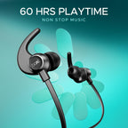 boAt Rockerz 255 Pro+, 60H Battery, Fast Charge, IPX7, Dual Pair,Low Latency,Magnetic Buds, App Support, in Ear Wireless Bluetooth Neckband with Mic Earphones (Active Black)