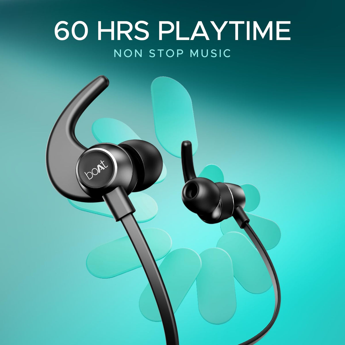 boAt Rockerz 255 Pro+, 60H Battery, Fast Charge, IPX7, Dual Pair,Low Latency,Magnetic Buds, App Support, in Ear Wireless Bluetooth Neckband with Mic Earphones (Active Black)
