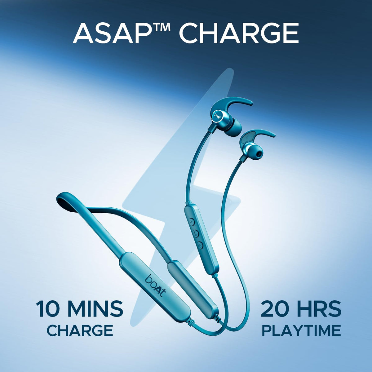 boAt Rockerz 255 Pro+, 60H Battery, Fast Charge, IPX7, Dual Pair,Low Latency,Magnetic Buds, App Support, in Ear Bluetooth Neckband, Wireless with Mic Earphones (Teal Grey)