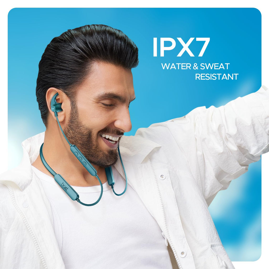 boAt Rockerz 255 Pro+, 60H Battery, Fast Charge, IPX7, Dual Pair,Low Latency,Magnetic Buds, App Support, in Ear Bluetooth Neckband, Wireless with Mic Earphones (Teal Grey)