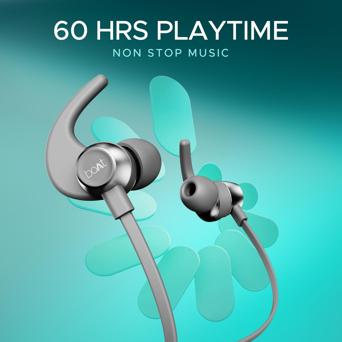 boAt Rockerz 255 Pro+, 60H Battery, Fast Charge, IPX7, Dual Pair,Low Latency,Magnetic Buds, App Support, in Ear Bluetooth Neckband, Wireless with Mic Earphones (Cosmic Grey)