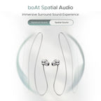 boAt Rockerz 255 Z Plus, AI-Enx Tech,Spatial Audio,50HRS Battery,Low Latency Mode,Fast Charge,Stream Ad Free Music via App Support, Bluetooth Neckband,Wireless with Mic in Ear Earphones (Slate Grey)