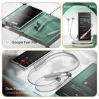 boAt Rockerz 255 Z Plus, AI-Enx Tech,Spatial Audio,50HRS Battery,Low Latency Mode,Fast Charge,Stream Ad Free Music via App Support, Bluetooth Neckband,Wireless with Mic in Ear Earphones (Slate Grey)