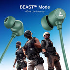 boAt Rockerz 301 ANC, (~30dB) ANC, 13mm Drivers,ENx, 40ms Low Latency, Hall Switch, Stream Ad Free Music via App Support, Bluetooth Neckband, Wireless with Mic Earphones (Green)