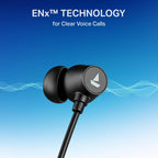 boAt Rockerz 301 ANC, (~30dB) ANC, 13mm Drivers,ENx, 40ms Low Latency, Hall Switch, App Support, Bluetooth Neckband, Wireless with Mic Earphones (Onyx Black)