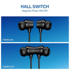 boAt Rockerz 301 ANC, (~30dB) ANC, 13mm Drivers,ENx, 40ms Low Latency, Hall Switch, App Support, Bluetooth Neckband, Wireless with Mic Earphones (Onyx Black)