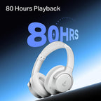 boAt Rockerz 512 ANC, 40Db Hybrid ANC, 80Hrs Playback, 40Mm Drivers, 40Ms Latency Beast Mode, Enx Tech, App Support, Over Ear Bluetooth Headphones, Wireless Headphone with Mic (Bold White)
