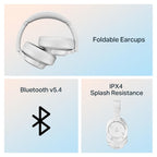 boAt Rockerz 512 ANC, 40Db Hybrid ANC, 80Hrs Playback, 40Mm Drivers, 40Ms Latency Beast Mode, Enx Tech, App Support, Over Ear Bluetooth Headphones, Wireless Headphone with Mic (Bold White)