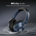 boAt Rockerz 650 Pro, Touch/Swipe Controls, Dolby Audio, 80Hrs Battery, 2Mics ENx, Fast Charge, App Support, Dual Pair, Bluetooth Over Ear Headphones with Mic(Starry Night)