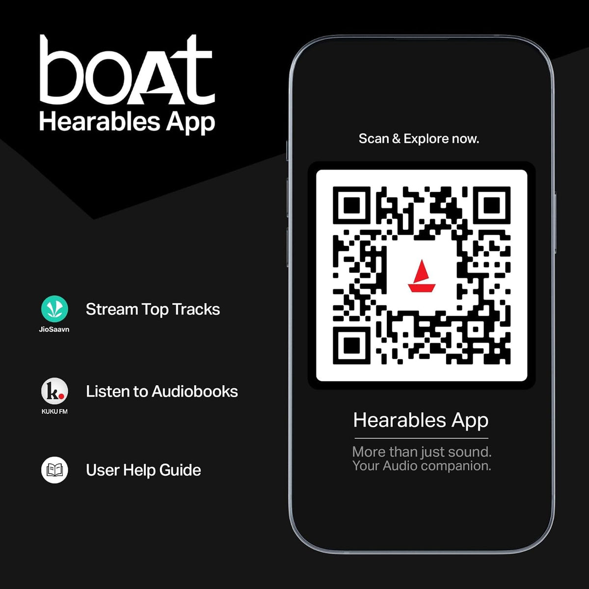 boAt Rockerz Plus 550, Customizable Earcups, 100H Battery, 50mm Drivers, Dual Pair, App Support, Bluetooth Headphones, Wireless Headphone with Mic (Black Psyche)