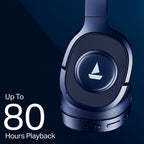 boAt Rockerz Plus 550 ANC, (~40dB) Hybrid ANC, 80Hrs Playback, 40ms Low Latency Beast Mode, 40mm Drivers, BT v5.4, Bluetooth Headphones, Wireless Headphone with Mic (Bold Blue)