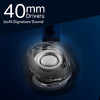 boAt Rockerz Plus 550 ANC, (~40dB) Hybrid ANC, 80Hrs Playback, 40ms Low Latency Beast Mode, 40mm Drivers, BT v5.4, Bluetooth Headphones, Wireless Headphone with Mic (Bold Blue)