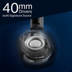 boAt Rockerz Plus 550 ANC, (~40dB) Hybrid ANC, 80Hrs Playback, 40ms Low Latency Beast Mode, 40mm Drivers, BT v5.4, Bluetooth Headphones, Wireless Headphone with Mic (Cosmic Black)