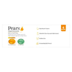Pears Original Glycerin Soap Bar - Soft & Fresh Glow | With 98% Pure Glycerin & Mint Extract | For a Fresh Glow | With Plant Based Cleanser for Skin & Body | Paraben-free | 125 gms x 6