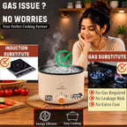 Goodscity Multipurpose Kettle with Ceramic Coating 1.2L | Boil, Steam, Fry, Saute | 600 W Multi Cooker Electric Kettle for Water, Egg, Tea, Coffee, Babyfood | 1 Year Waranty