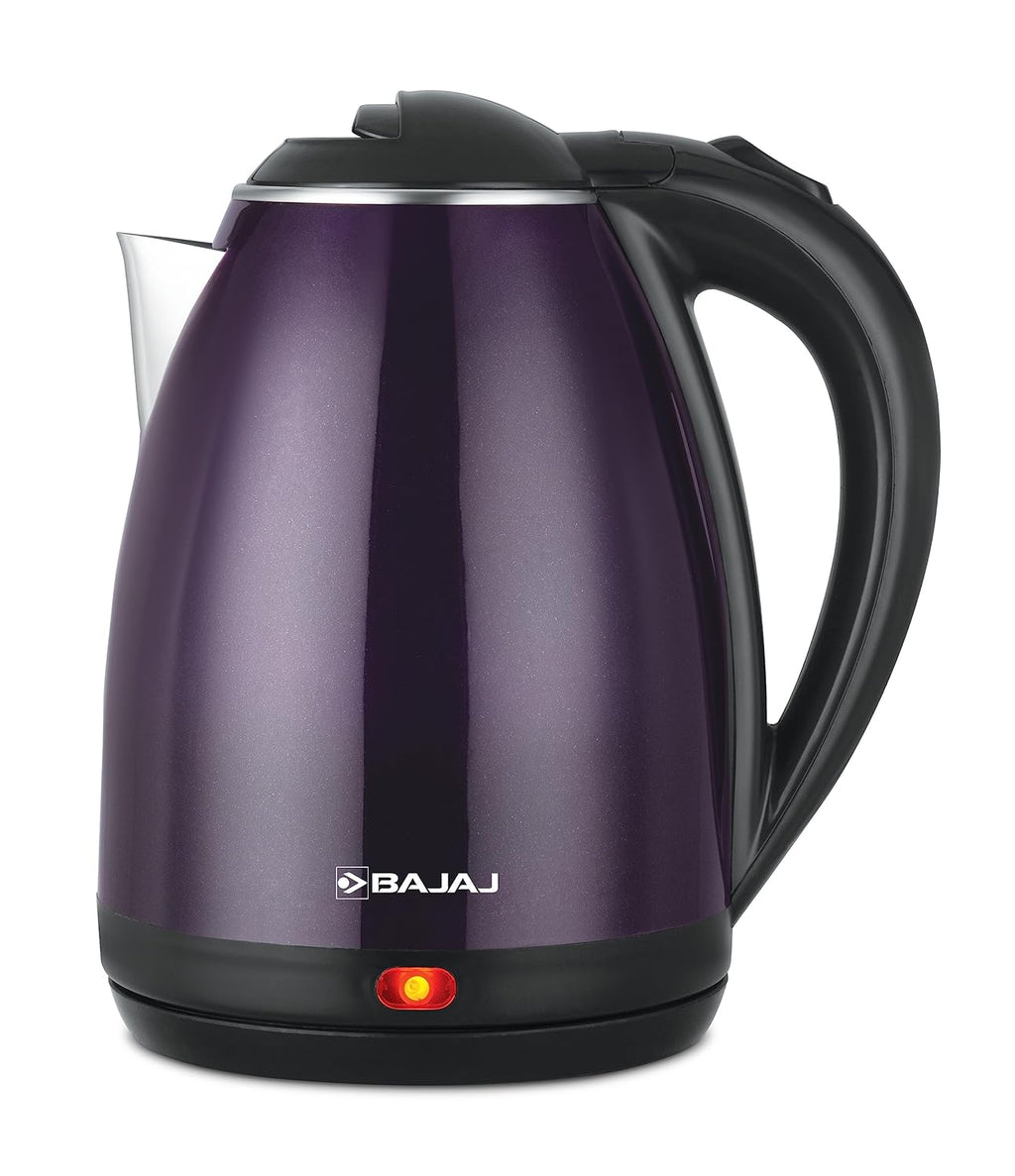 Bajaj KTP 1.8 Litre Electric Kettle | Auto Shut Off | Dry Boil Mechanism Features 【Purple And Black】