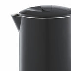 Borosil Eva Cool Touch Stainless Steel Electric Kettle | Made in India | 360° Rotating Base, Auto Cut-Off, Dry Boil Protection | Boil Water for Tea, Coffee & Soup | 1 Year Warranty (600 ml)