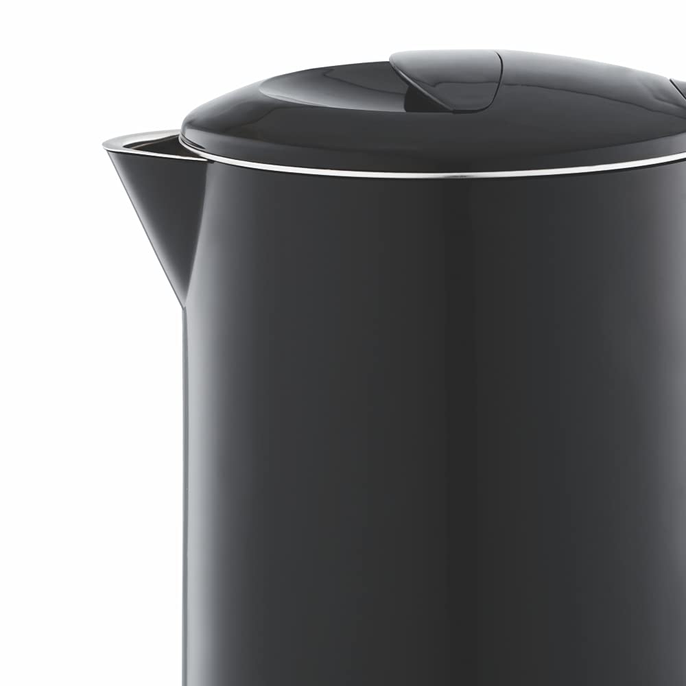 Borosil Eva Cool Touch Stainless Steel Electric Kettle | Made in India | 360° Rotating Base, Auto Cut-Off, Dry Boil Protection | Boil Water for Tea, Coffee & Soup | 1 Year Warranty (600 ml)