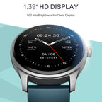 boAt Lunar Discovery Neo, 1.39" (3.5 cm) Round HD Display, Premium Metallic Finish, Animated Watchfaces, 100+ Sports Mode, Bluetooth Calling, Smart Watch for Men & Women (Ocean Blue)