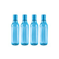MILTON Prism 1000 Pet Water Bottle Set of 4, 1 Litre Each, Sky Blue | BPA Free | 100% Leak Proof | Office | Gym | Home | Kitchen | Travel | Hiking | Treking