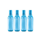 MILTON Prism 1000 Pet Water Bottle Set of 4, 1 Litre Each, Sky Blue | BPA Free | 100% Leak Proof | Office | Gym | Home | Kitchen | Travel | Hiking | Treking