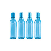 MILTON Prism 1000 Pet Water Bottle Set of 4, 1 Litre Each, Sky Blue | BPA Free | 100% Leak Proof | Office | Gym | Home | Kitchen | Travel | Hiking | Treking