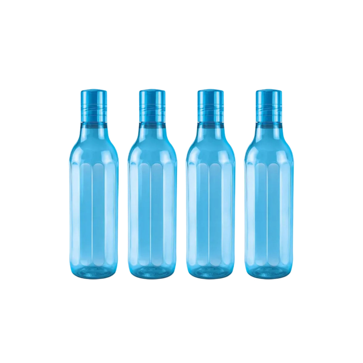 MILTON Prism 1000 Pet Water Bottle Set of 4, 1 Litre Each, Sky Blue | BPA Free | 100% Leak Proof | Office | Gym | Home | Kitchen | Travel | Hiking | Treking