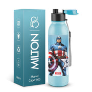 MILTON Marvel Caper 1000 Stainless Steel Water Bottle 870 ml, Single Walled, ISI Certified I Leak Proof Lid, Rust Proof I For School, Office, Gym I Sky Blue