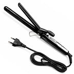 Professional Feel CURLING TONG- (BLACK) Hair Curler with 22MM Ceramic Barrel, Heat Ready Indicator, Comfortable Rubber Grip, Safety Stand and Salon Length Swivel Cord for quick Salon like finish (22mm)